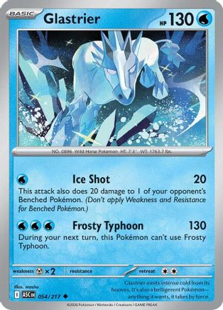 Glastrier (54) Reverse Holofoil - Ascended Heroes