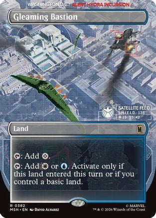 Gleaming Bastion (Borderless) (382) Foil - Marvel Super Heroes