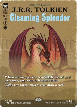 Gleaming Splendor (Book Cover) (239) Foil - The Hobbit