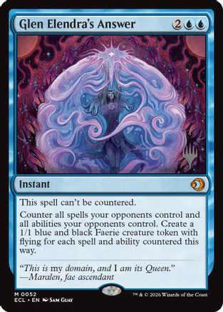 Glen Elendra's Answer (Promo Pack) (052) Foil - Lorwyn Eclipsed