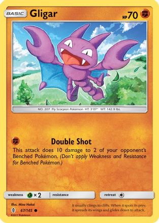 Gligar (67) Reverse Holofoil - Guardians Rising
