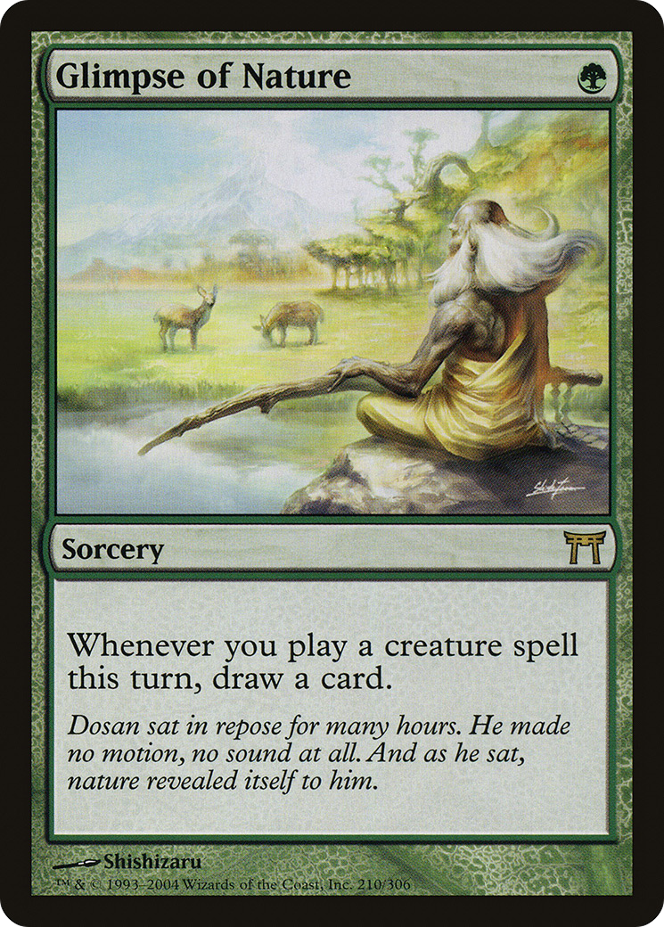 Glimpse of Nature (210) - Champions of Kamigawa