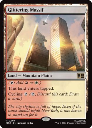 Glittering Massif (249) Surge Foil - Commander: Marvel Super Heroes