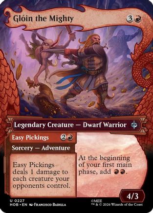 Gloin the Mighty // Easy Pickings (Showcase) (227) Foil - The Hobbit