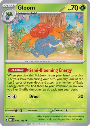 Gloom (44) Reverse Holofoil - 151