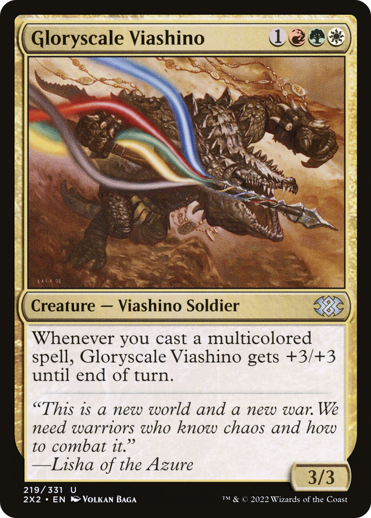 Gloryscale Viashino (219) Foil - Double Masters 2022