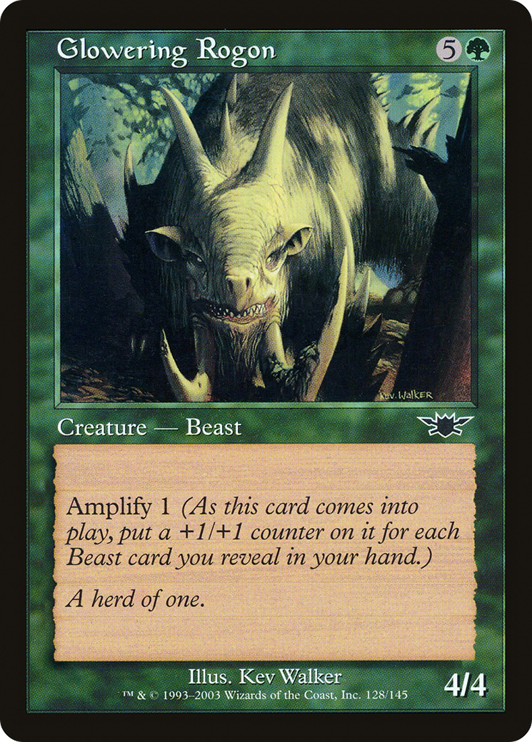 Glowering Rogon (128) Foil - Legions