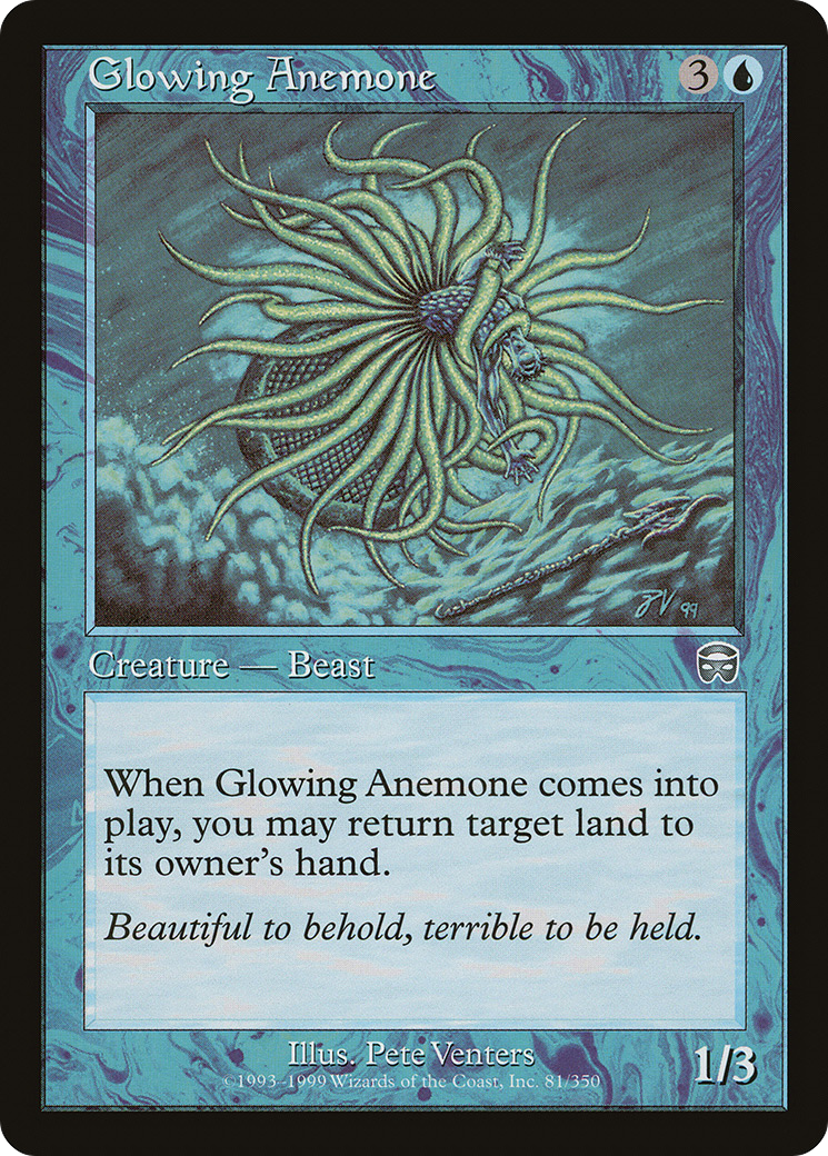 Glowing Anemone (081) Foil - Mercadian Masques