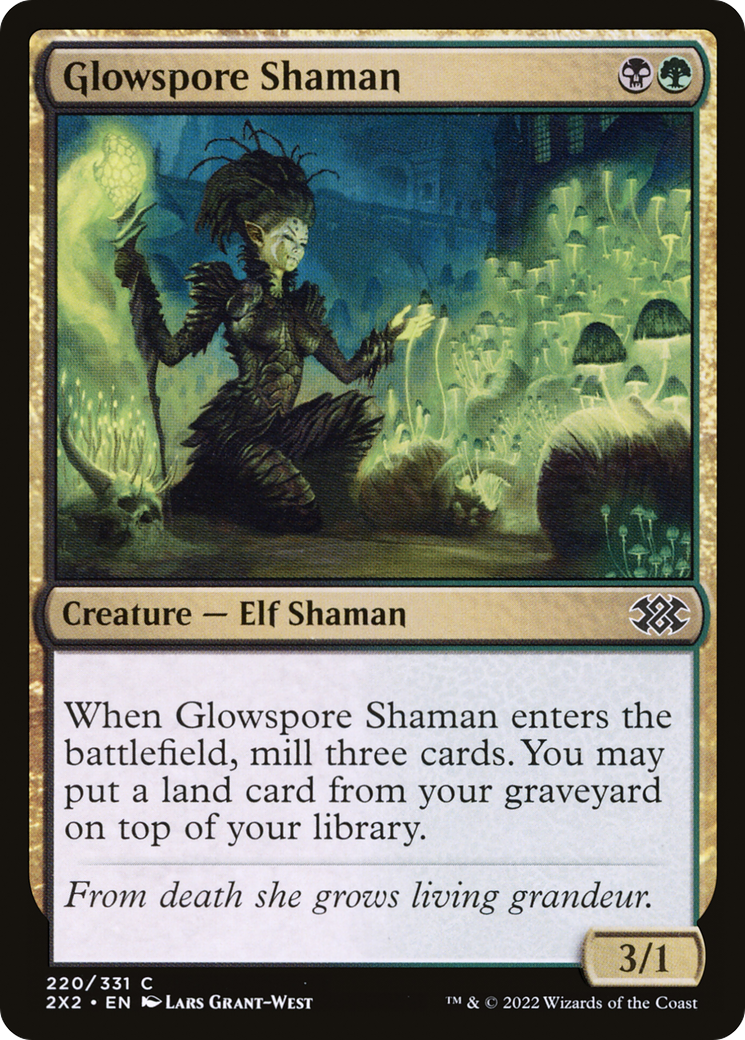 Glowspore Shaman (220) Foil - Double Masters 2022