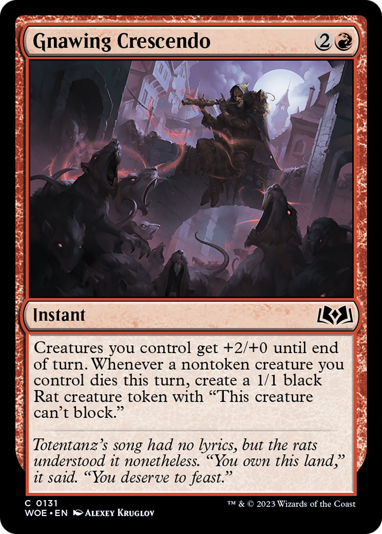 Gnawing Crescendo (131) - Wilds of Eldraine Foil