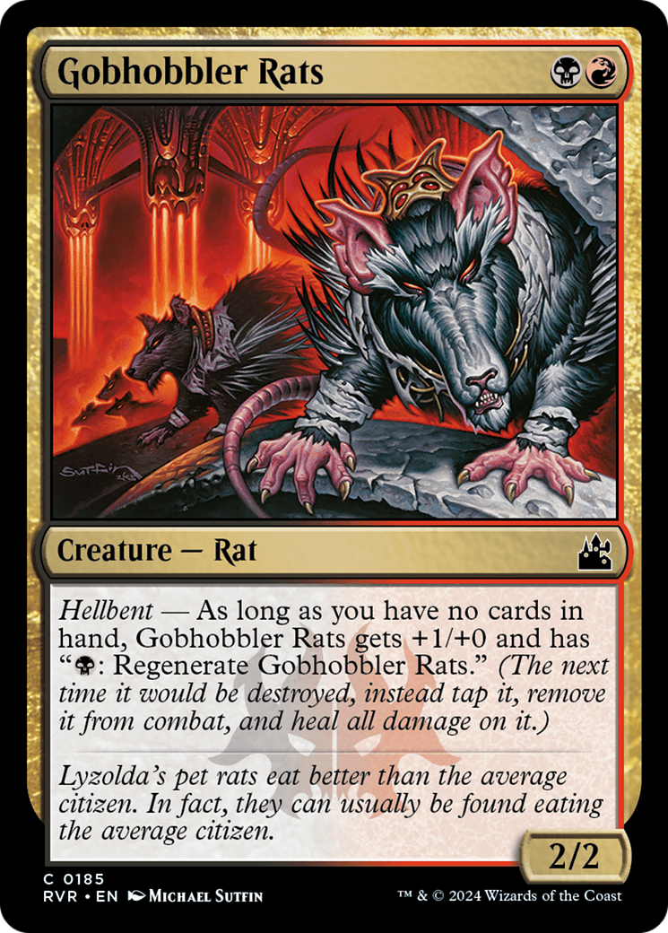 Gobhobbler Rats (185) Foil - Ravnica Remastered