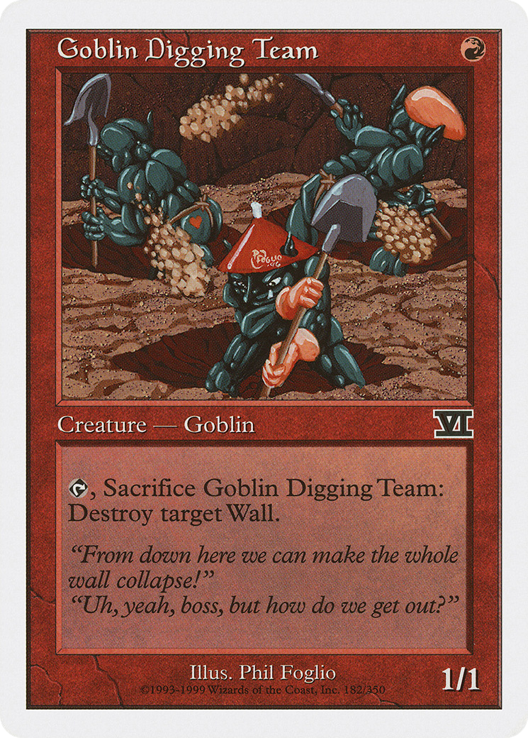 Goblin Digging Team (182) - Classic Sixth Edition