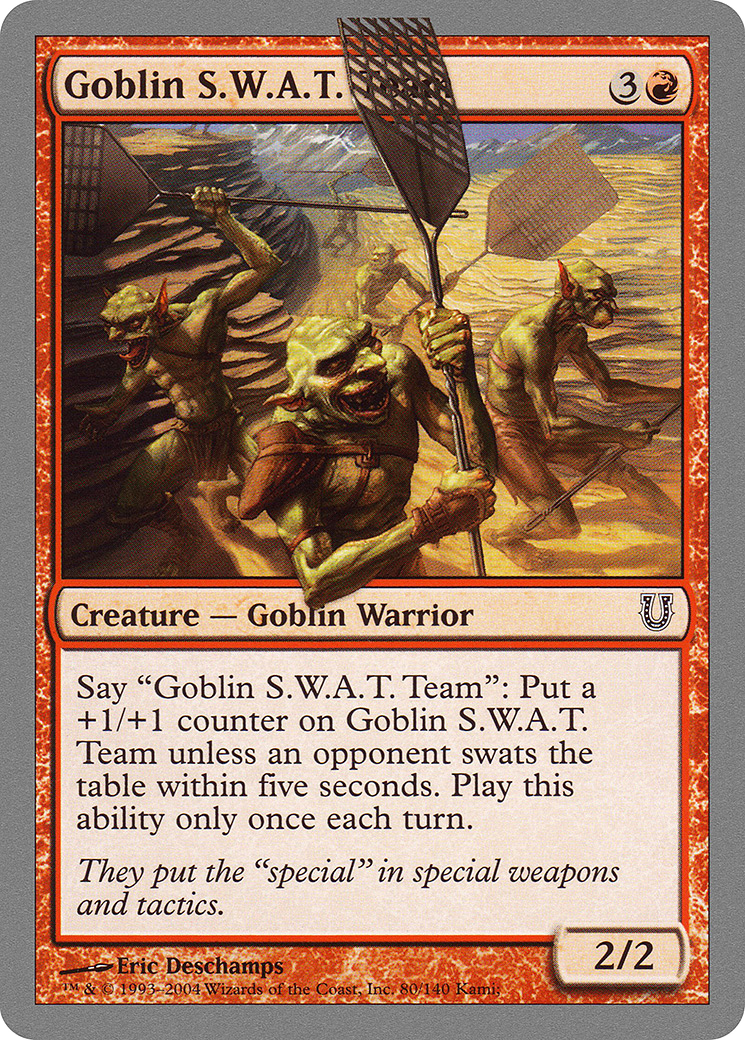 Goblin S.W.A.T. Team (080) Foil - Unhinged