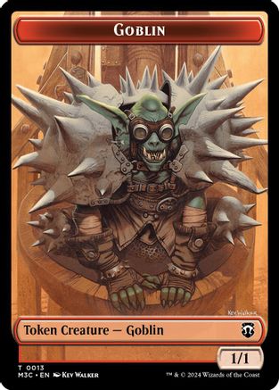 Goblin // Tarmogoyf (13/22) Ripple Foil - Commander: Modern Horizons 3 Tokens