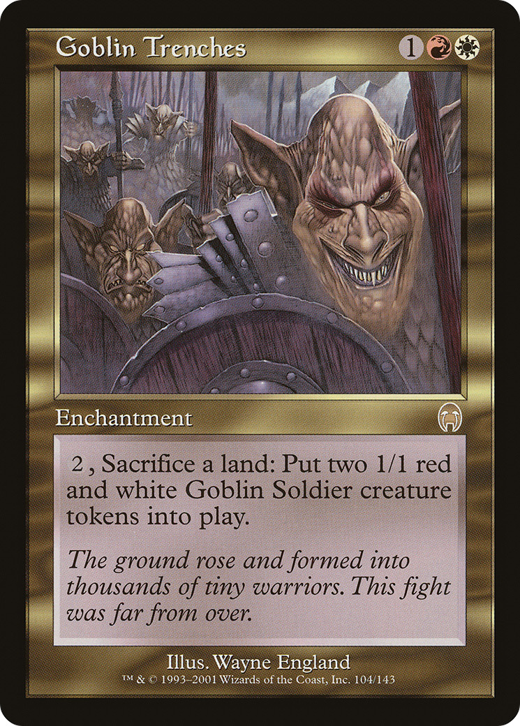 Goblin Trenches (104) Foil - Apocalypse