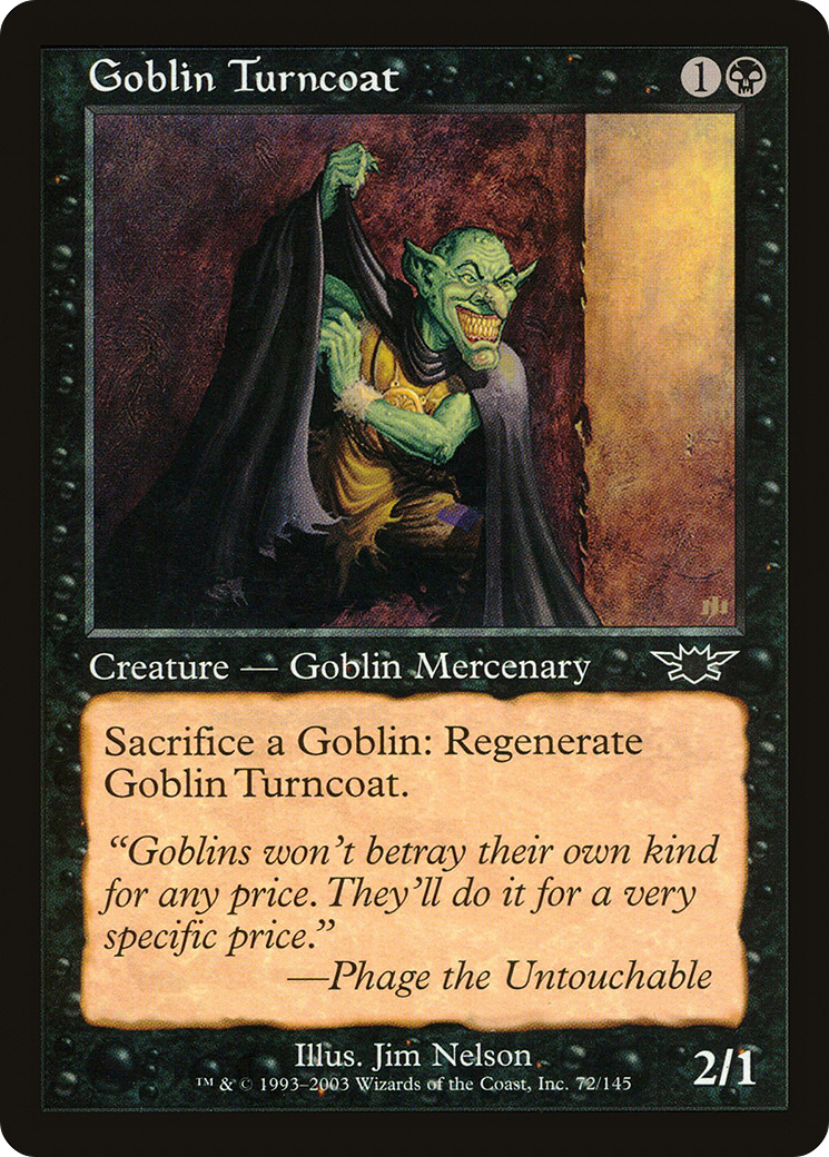 Goblin Turncoat (072) Foil - Legions