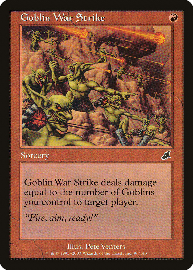 Goblin War Strike (096) Foil - Scourge