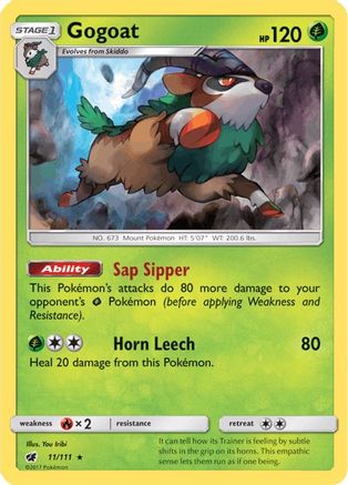 Gogoat (11) Holofoil - Crimson Invasion
