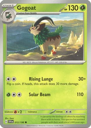 Gogoat (12) Reverse Holofoil - Scarlet & Violet