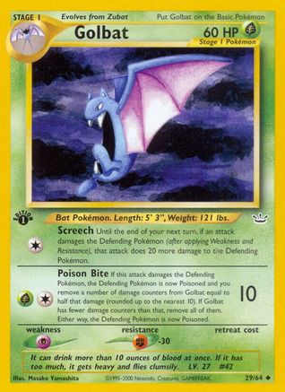Golbat (29) (1st Edition) - Neo Revelation
