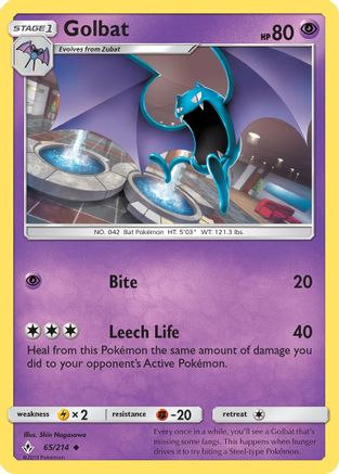 Golbat (65) Reverse Holofoil - Unbroken Bonds