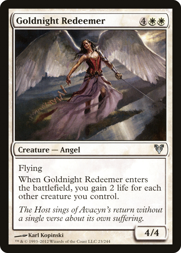 Goldnight Redeemer (023) Foil - Avacyn Restored