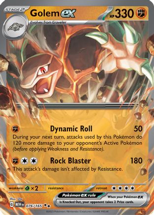 Golem ex (76) Holofoil - 151