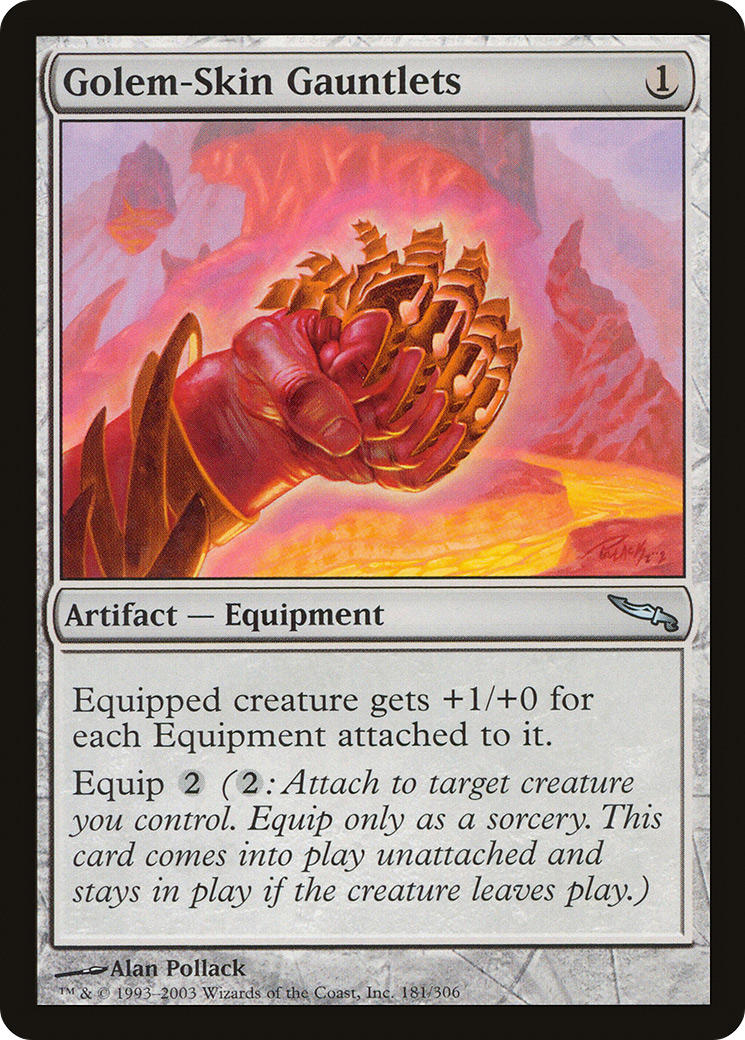 Golem-Skin Gauntlets (181) - Mirrodin
