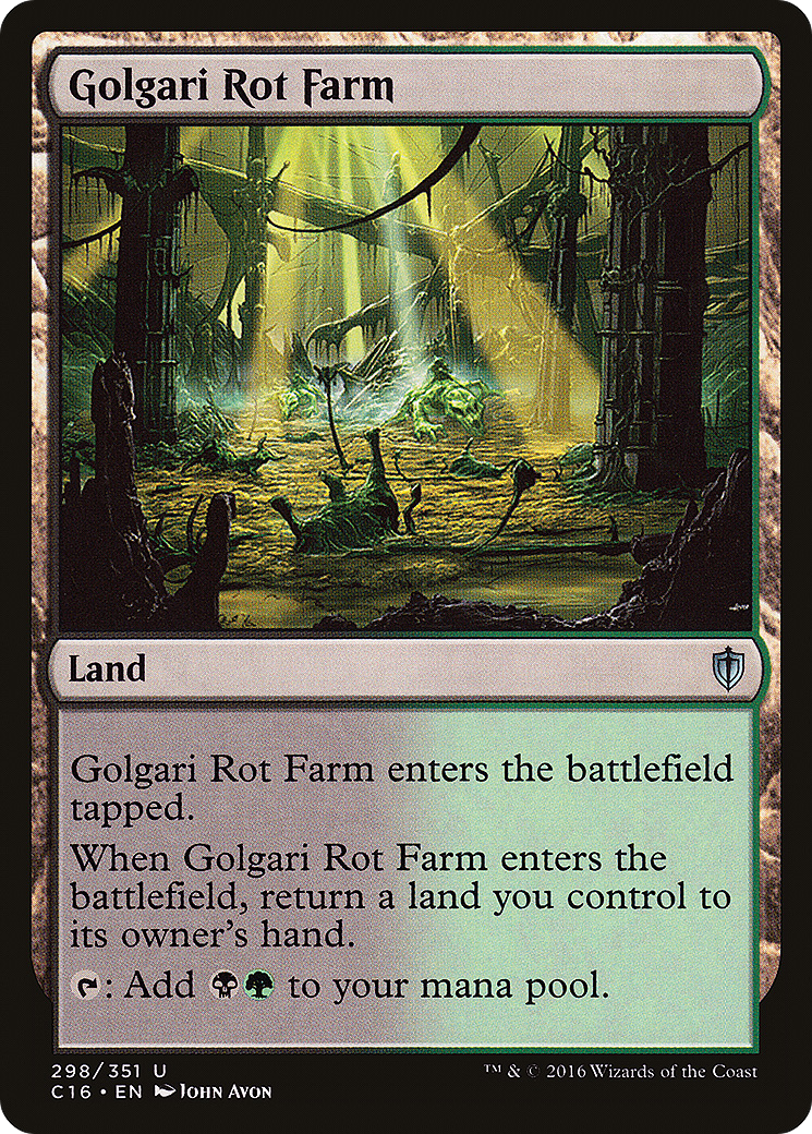 Golgari Rot Farm (298) - Commander 2016