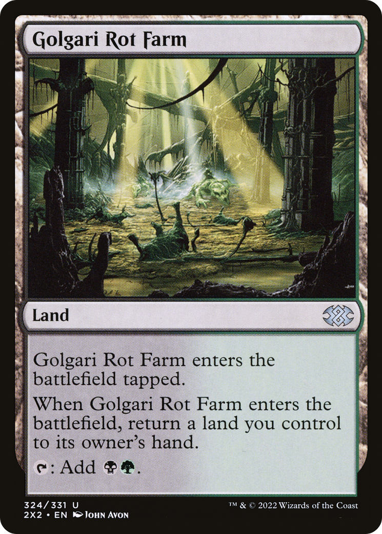 Golgari Rot Farm (324) Foil - Double Masters 2022