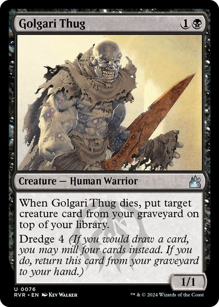 Golgari Thug (076) Foil - Ravnica Remastered