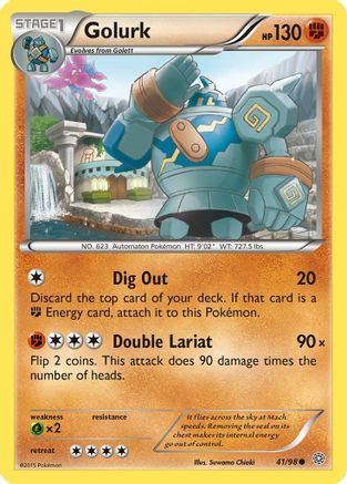 Golurk (41) Reverse Holofoil - Ancient Origins
