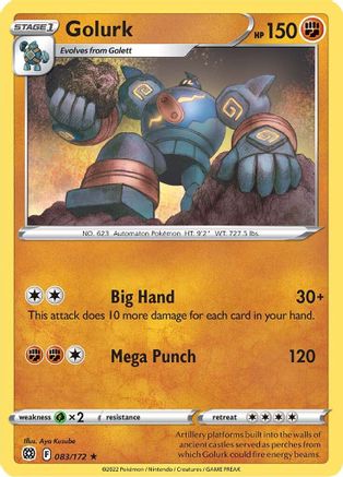 Golurk (83) Reverse Holofoil - Brilliant Stars