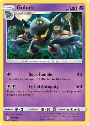Golurk (90) Reverse Holofoil - Cosmic Eclipse