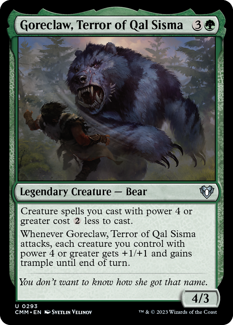 Goreclaw, Terror of Qal Sisma (293) Foil - Commander Masters