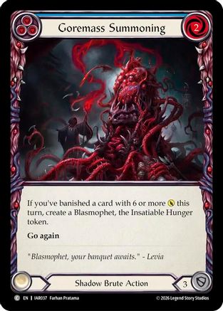 Goremass Summoning (IAR037) Rainbow Foil - Usurp the Shadow Throne