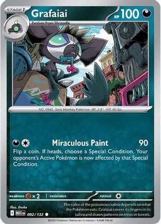 Grafaiai (92) Reverse Holofoil - Mega Evolution