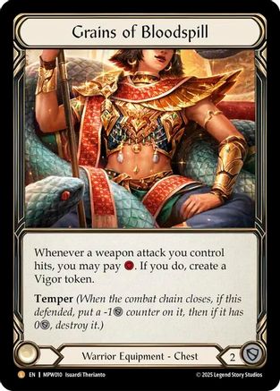 Grains of Bloodspill (MPW010) Rainbow Foil - Mastery Pack Warrior