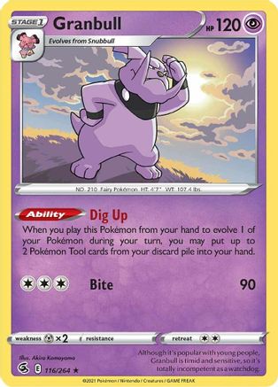 Granbull (116) - Fusion Strike