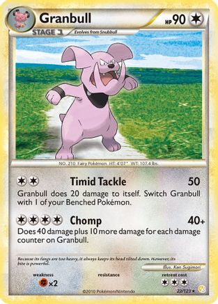 Granbull (22) Reverse Holofoil - HeartGold & SoulSilver