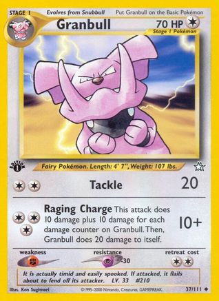 Granbull (37) (1st Edition) - Neo Genesis