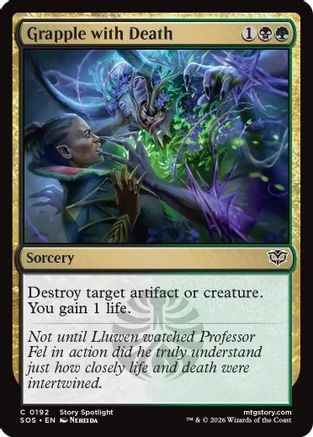 Grapple with Death (192) Foil - Secrets of Strixhaven