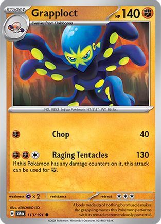 Grapploct (113) Reverse Holofoil - Surging Sparks