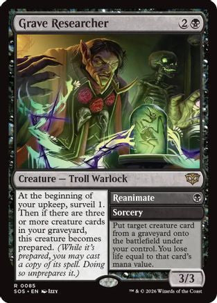 Grave Researcher // Reanimate (085) - Secrets of Strixhaven