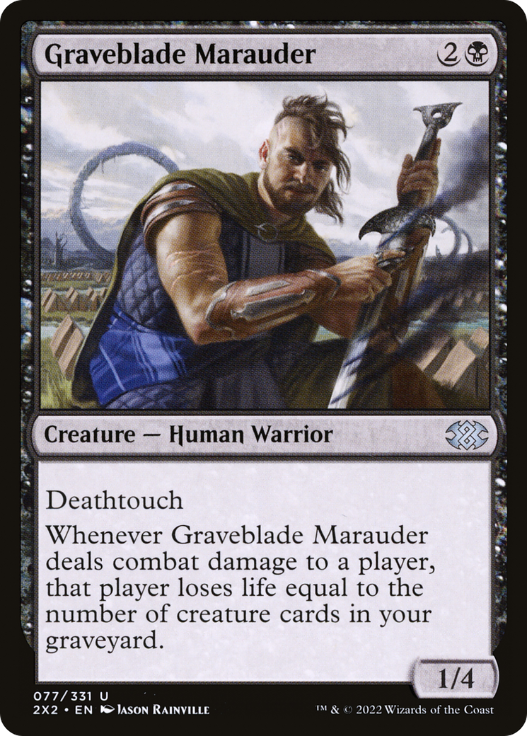 Graveblade Marauder (077) Foil - Double Masters 2022