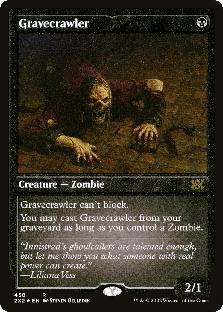 Gravecrawler (438) Etched Foil - Double Masters 2022