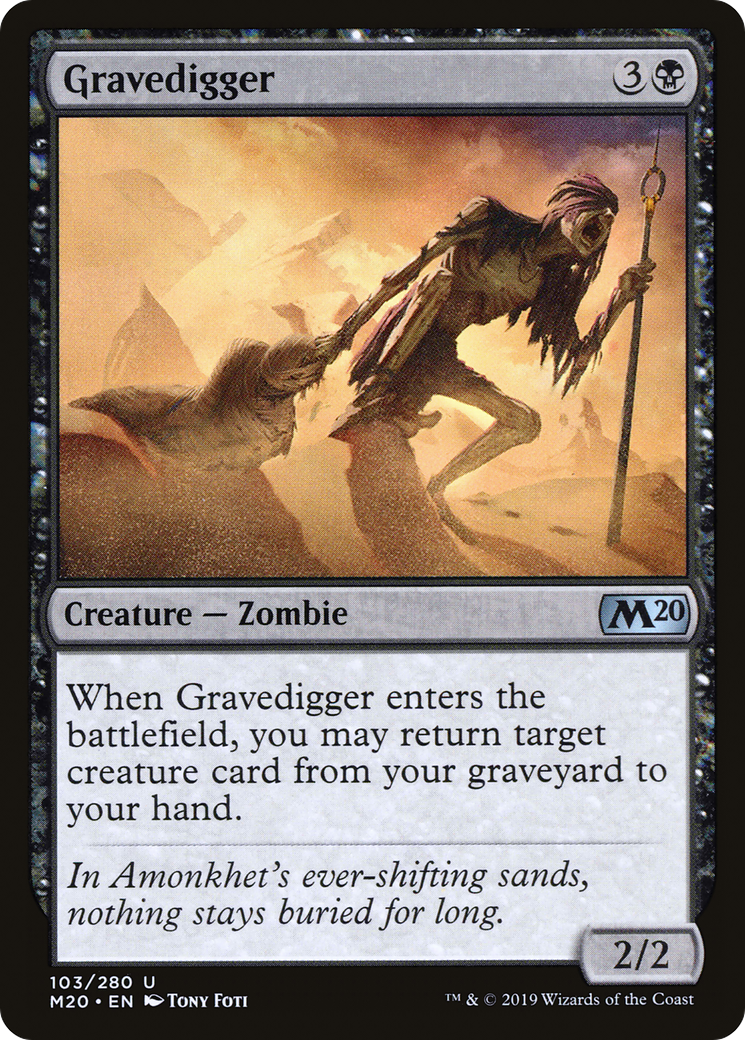 Gravedigger (103) - Core Set 2020 Foil