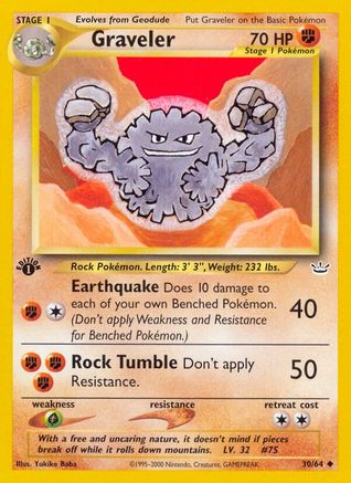 Graveler (30) (1st Edition) - Neo Revelation