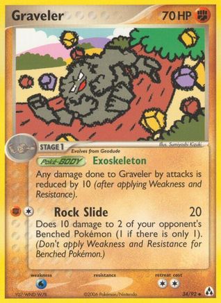 Graveler (34) Reverse Holofoil - Legend Maker