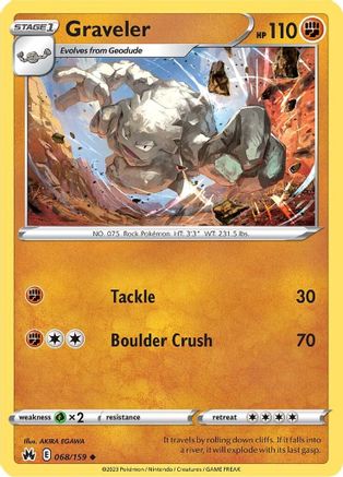 Graveler (68) - Crown Zenith